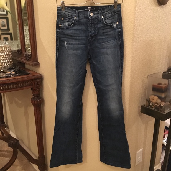 7 for all mankind high waist vintage bootcut